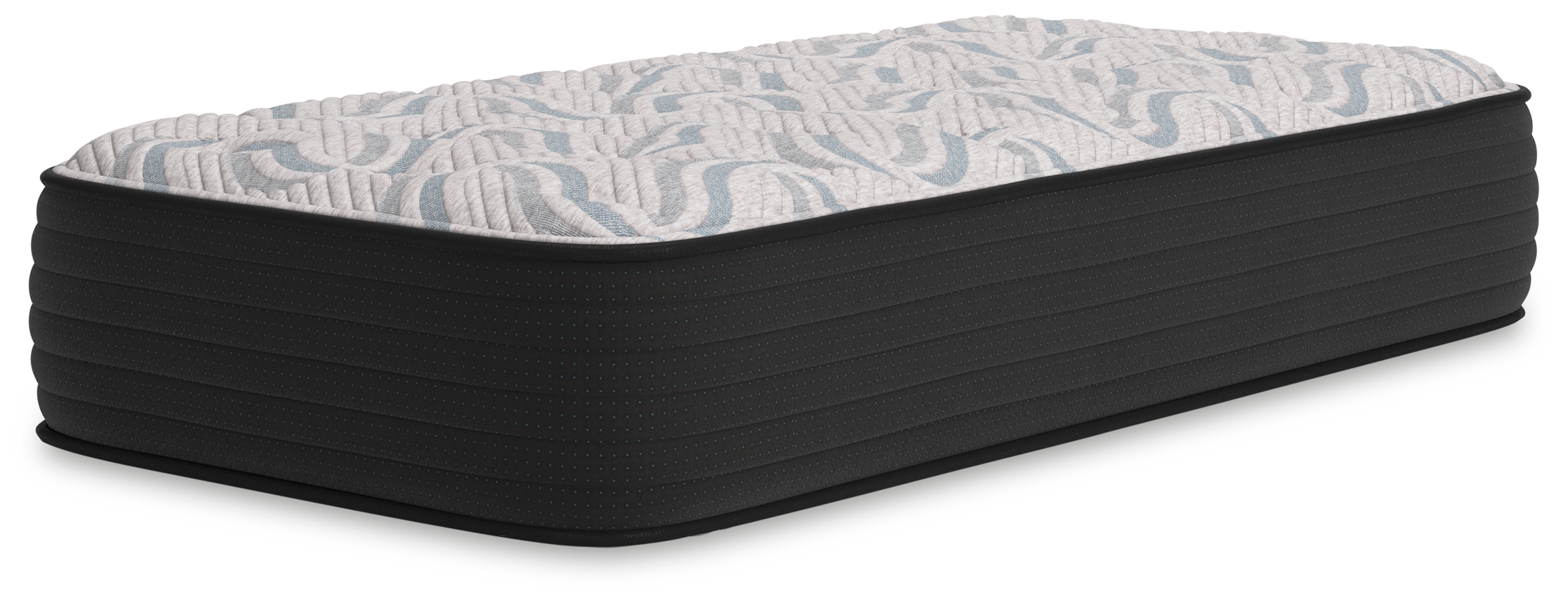 Elite Springs Plush - Twin Mattress - Gray / Blue