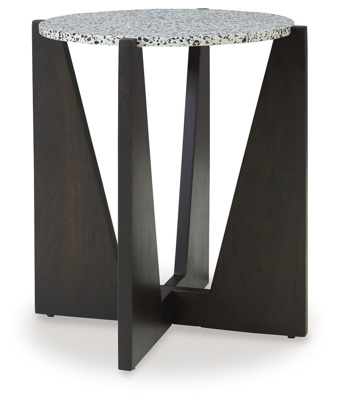 Tellrich - Accent Table - Black / White