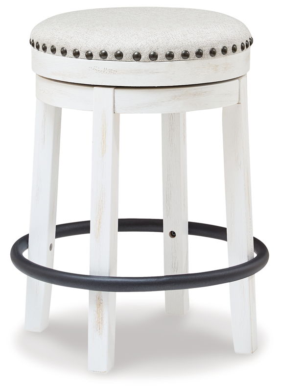 Valebeck - UPH Swivel Stool  - White / Black