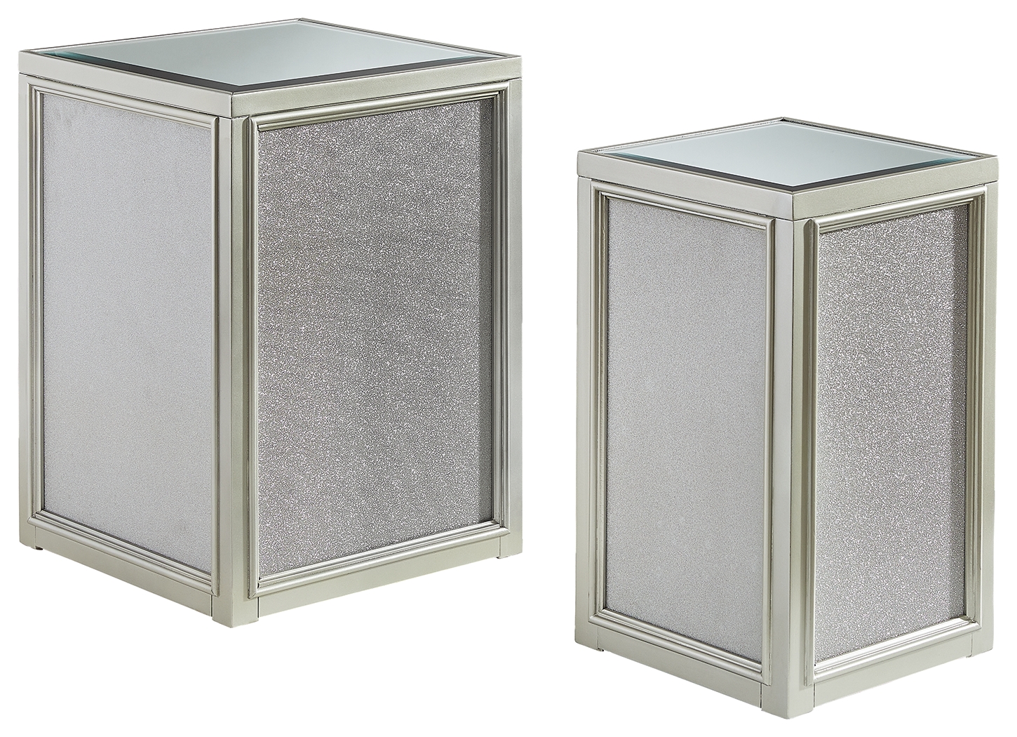Traleena - Nesting End Tables (Set of 2) - Silver Finish