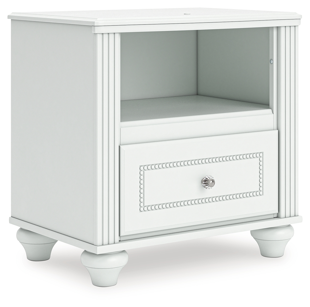 Kozlani - One Drawer Night Stand - White