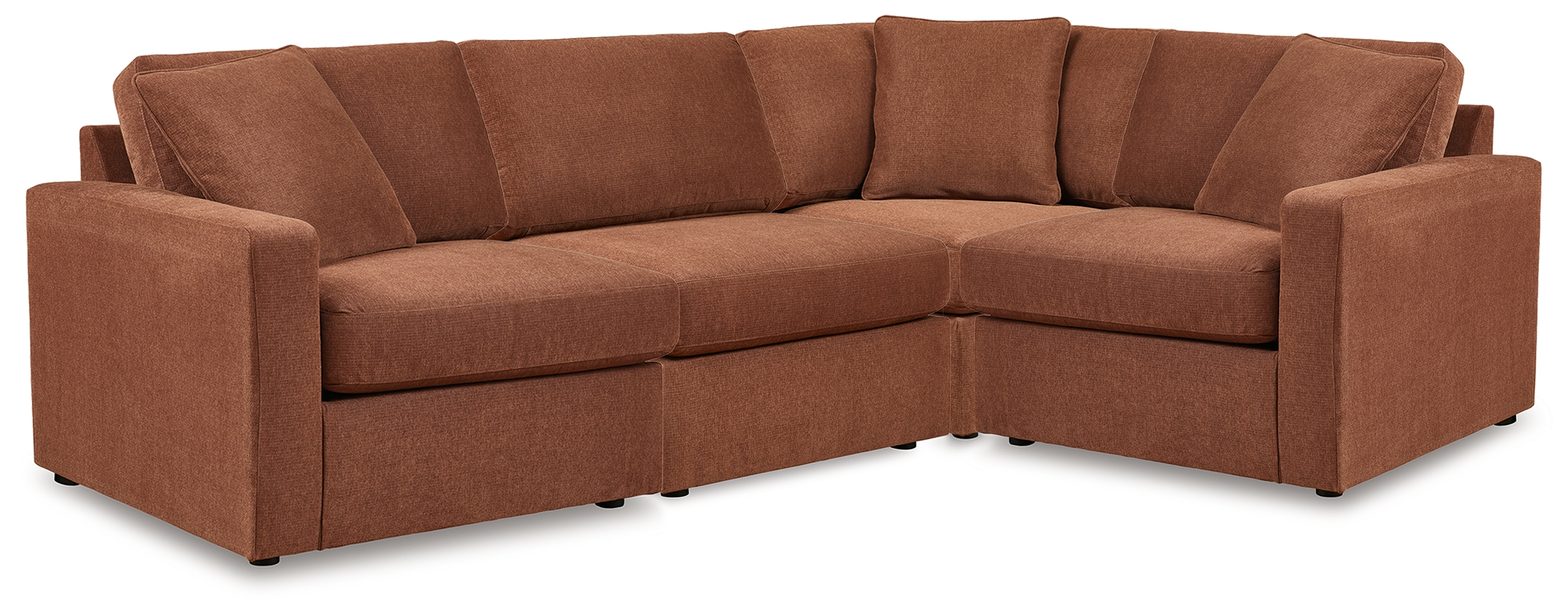 Modmax - 4-Piece Sectional With LAF / RAF Corner Chairs - Spice