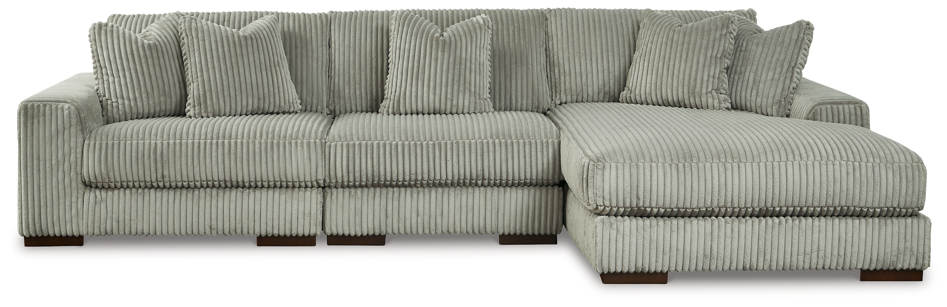Lindyn - 3-Piece Sectional With Raf Corner Chaise - Fog