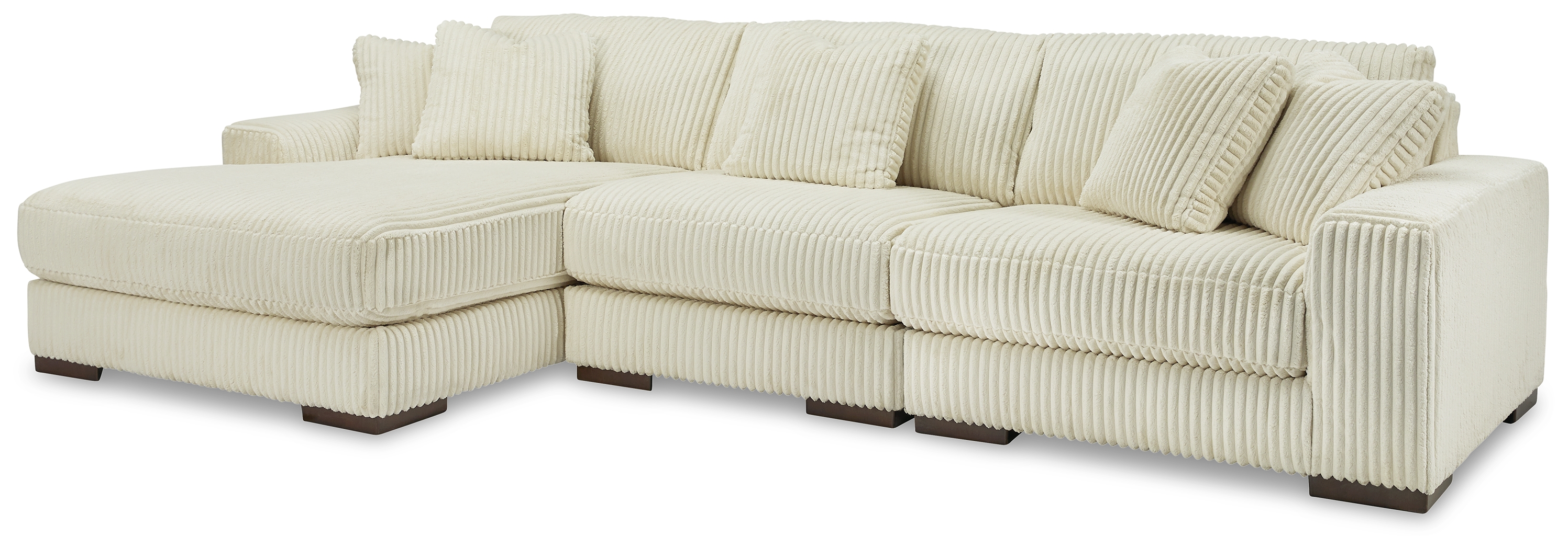 Lindyn - 3-Piece Sectional With Laf Corner Chaise - Ivory