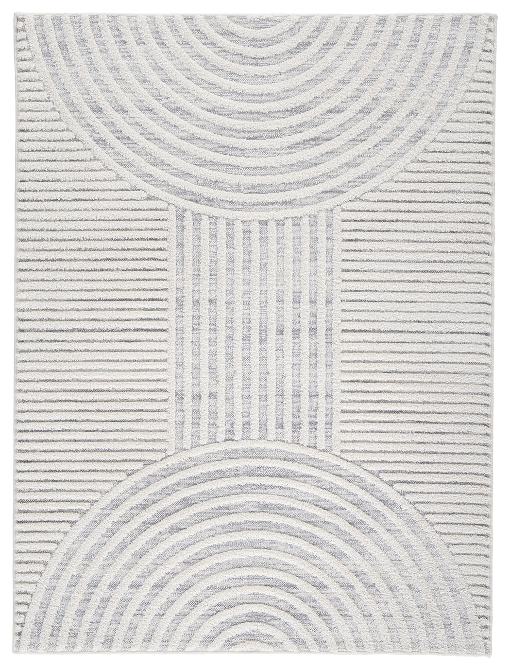 Lambworth - 5' x 7' Rug - Gray / Cream