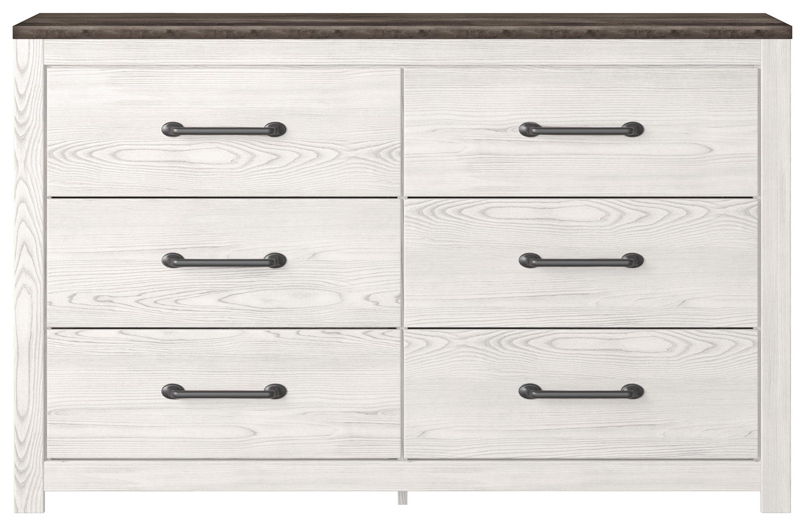 Gerridan - Six Drawer Dresser - White / Gray
