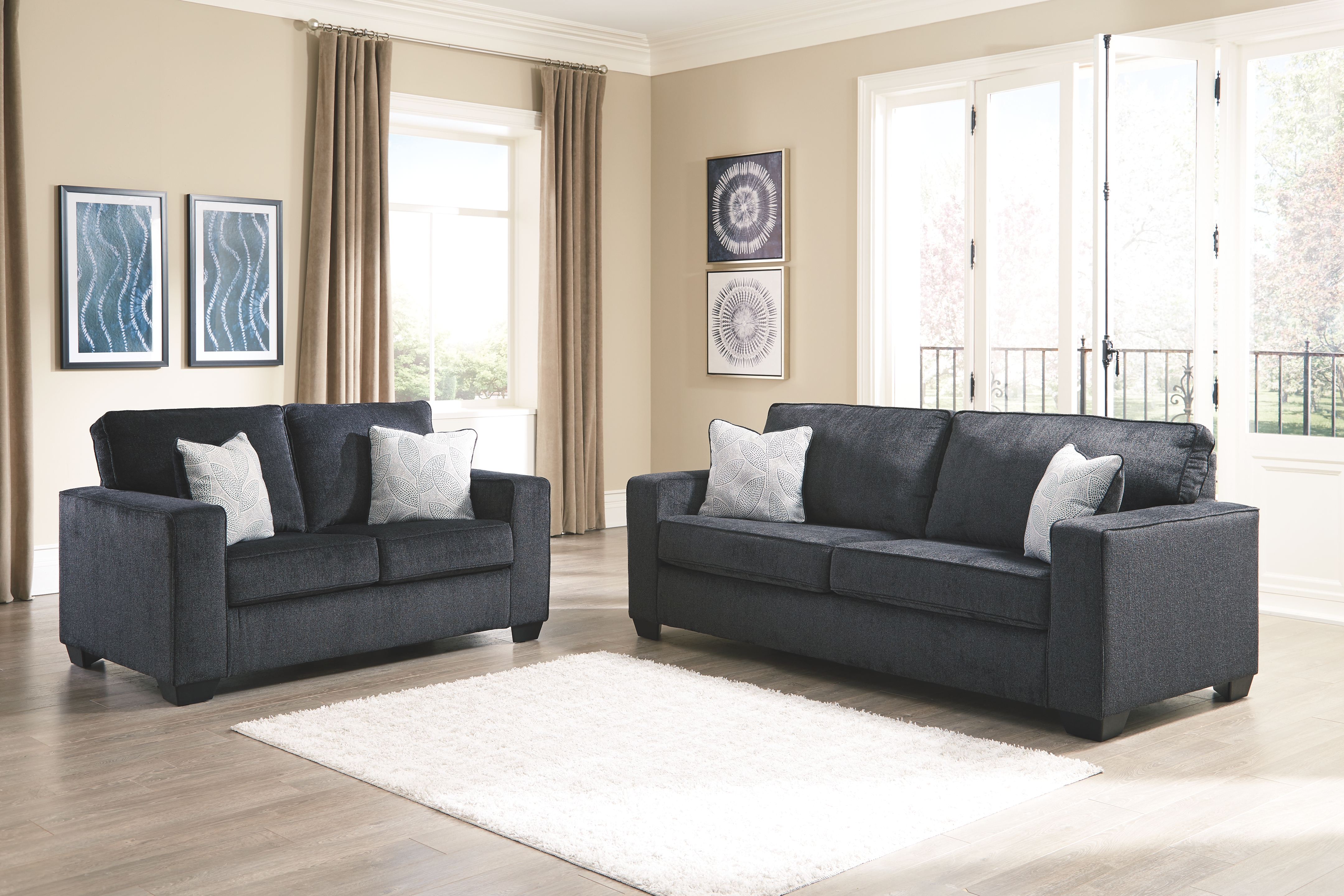 Altari - 2 Pc. - Sofa, Loveseat - Slate