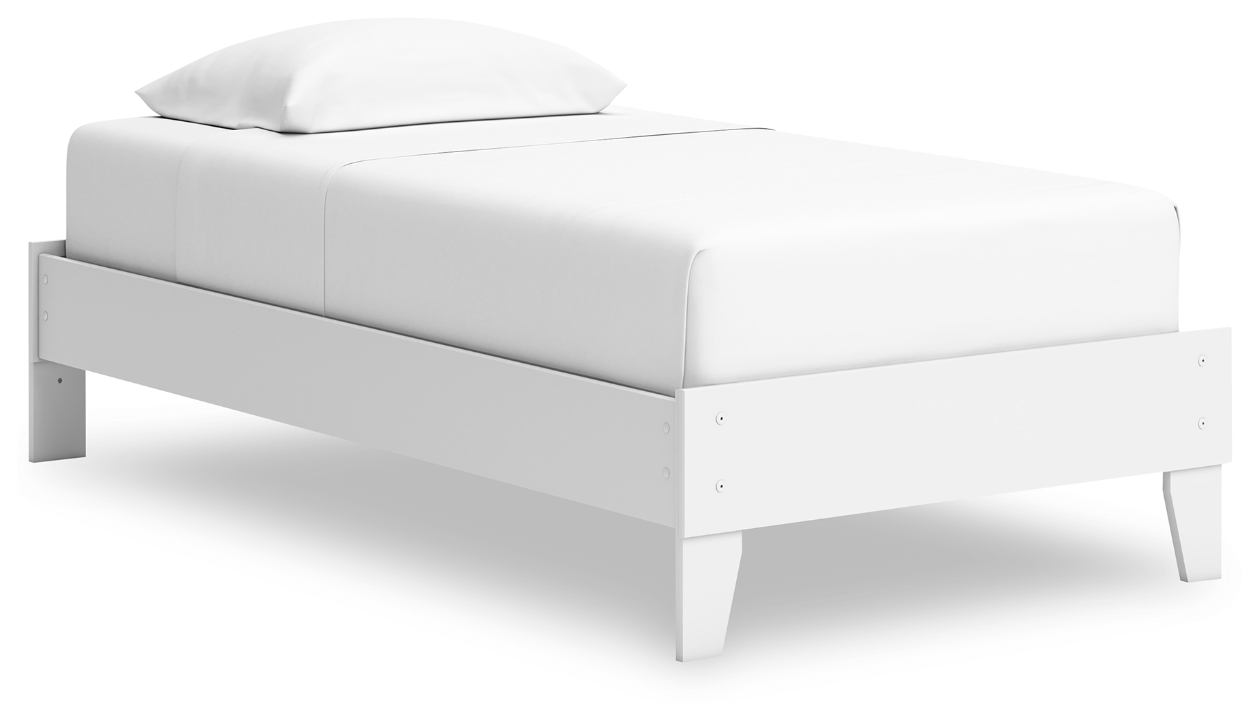 Hallityn - Twin Platform Bed - White