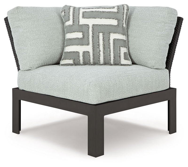 Beachloft - Corner With Cushion - Black / Gray