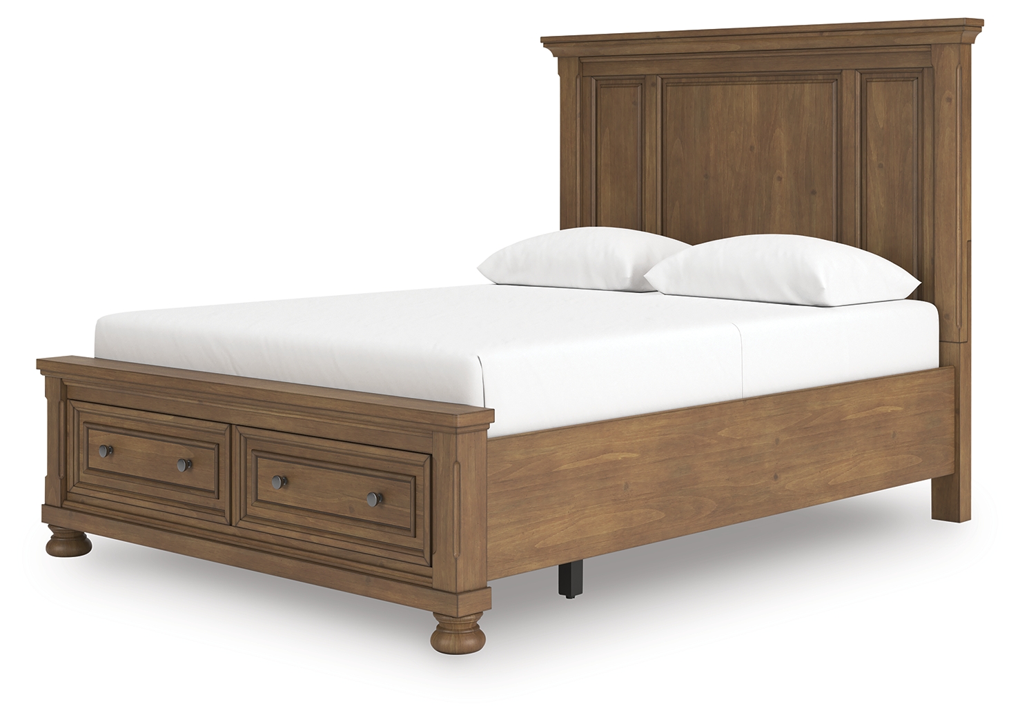 Feddinger - Queen Panel Storage Bed - Medium Brown