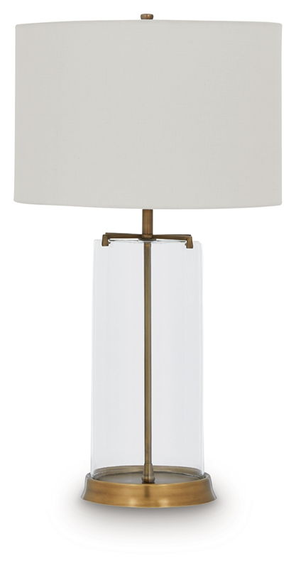 Gizeh - Glass Table Lamp - Clear / Gold Finish