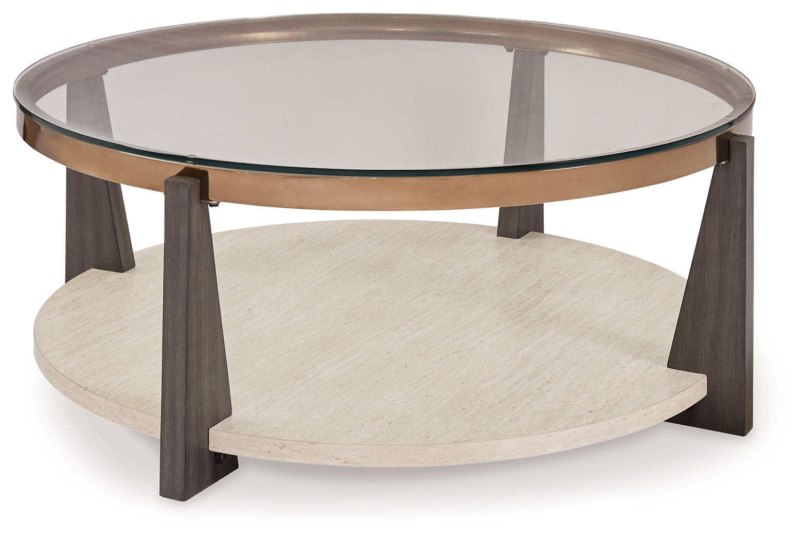 Frazwa - Round Cocktail Table - Multi