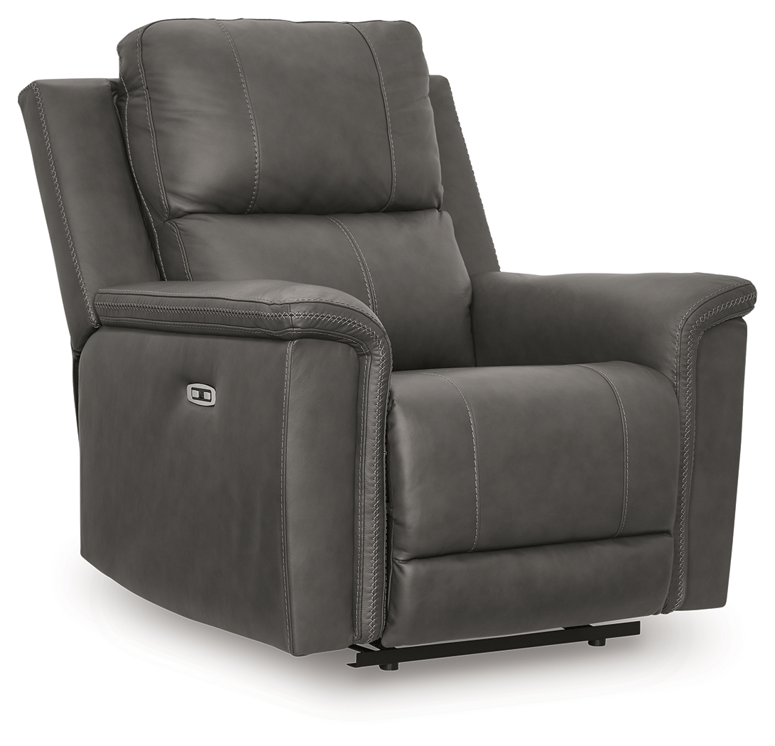 Bleckley - Power Recliner With Adjustable Headrest - Anchor
