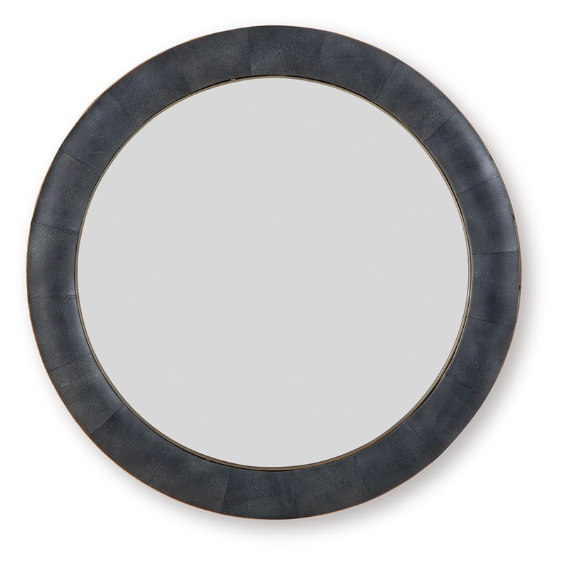 Corinsworth - Accent Mirror - Charcoal / Brass Finish
