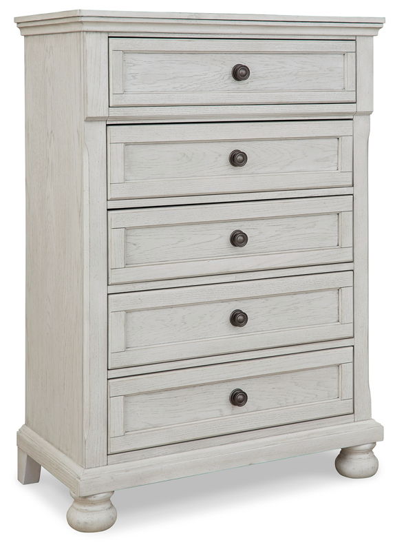 Robbinsdale - Five Drawer Chest - Youth - Antique White