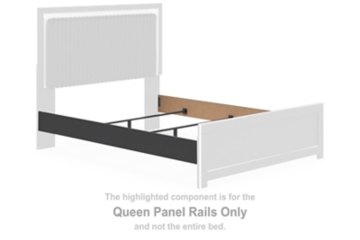 Zuraleus - Queen Panel Rails - Black