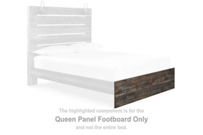 Drystan - Queen Panel Footboard - Brown / Beige