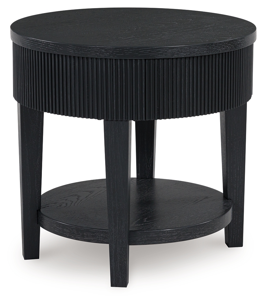 Marstream - Round End Table - Black