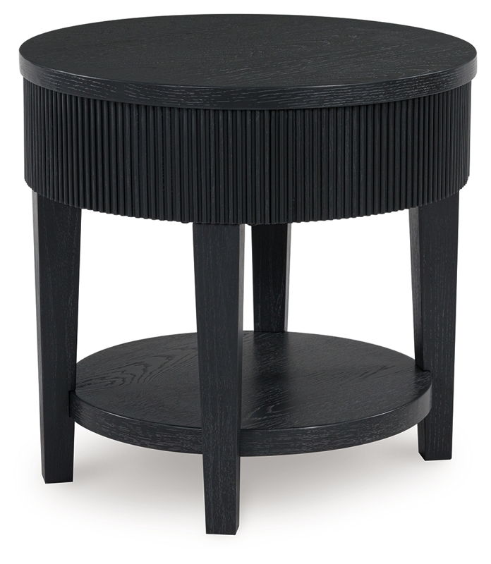 Marstream - Round End Table - Black