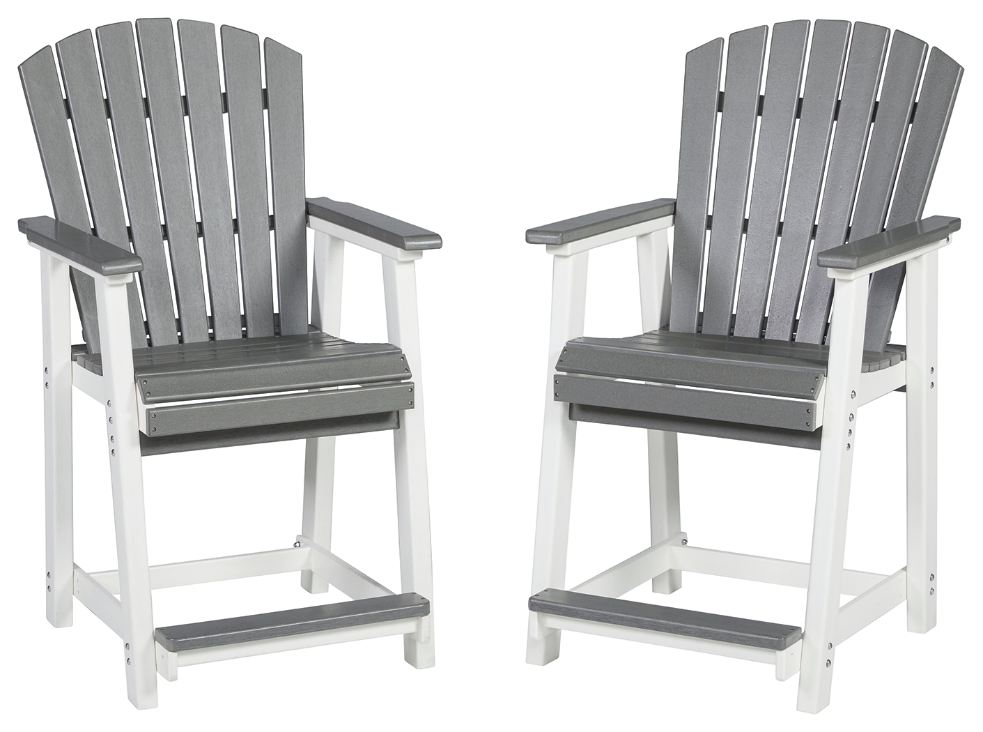 Transville - Barstool (Set of 2) - Gray / White