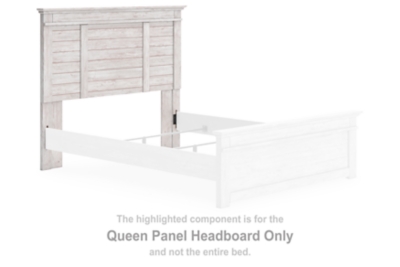 Makidern - Queen Panel Headboard - Whitewash