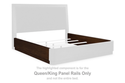 Dilenno - Queen/King Panel Rails - Dark Brown