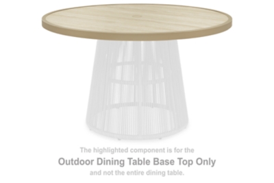 Orchard Beach - Round Dining Room Table Top - Beige