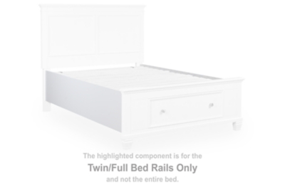 Fortman - Twin/Full Bed Rails - White