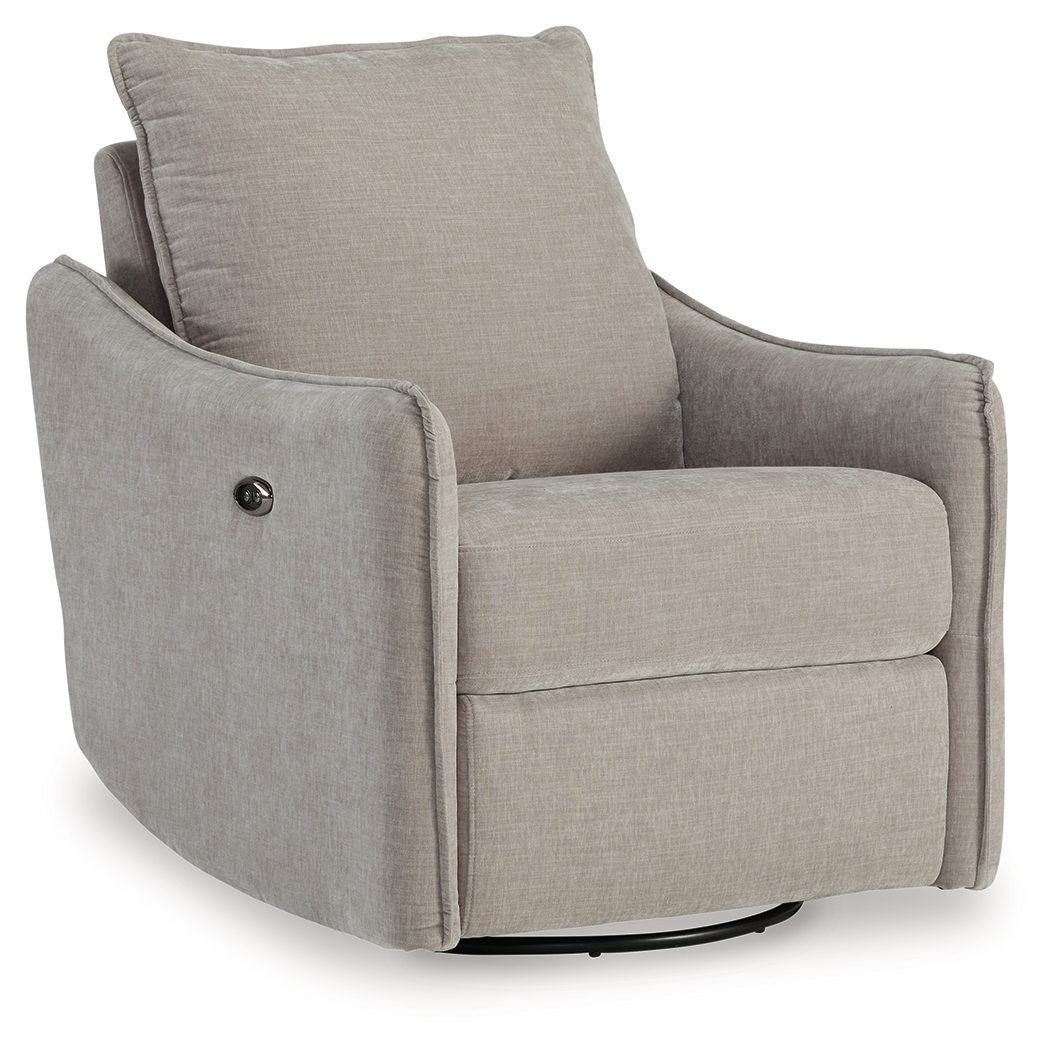 Mcburg - Swivel Power Recliner - Taupe