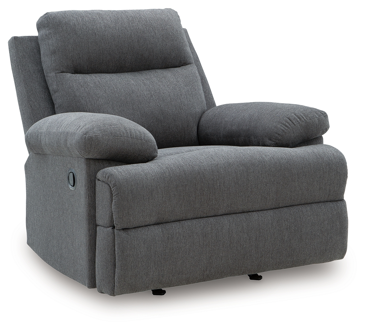 Side-Swipe - Rocker Recliner - Charcoal