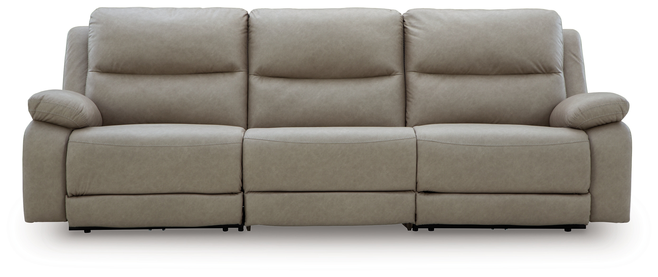 Narwhal Place - 3-Piece Power Reclining Sectional - Pebble
