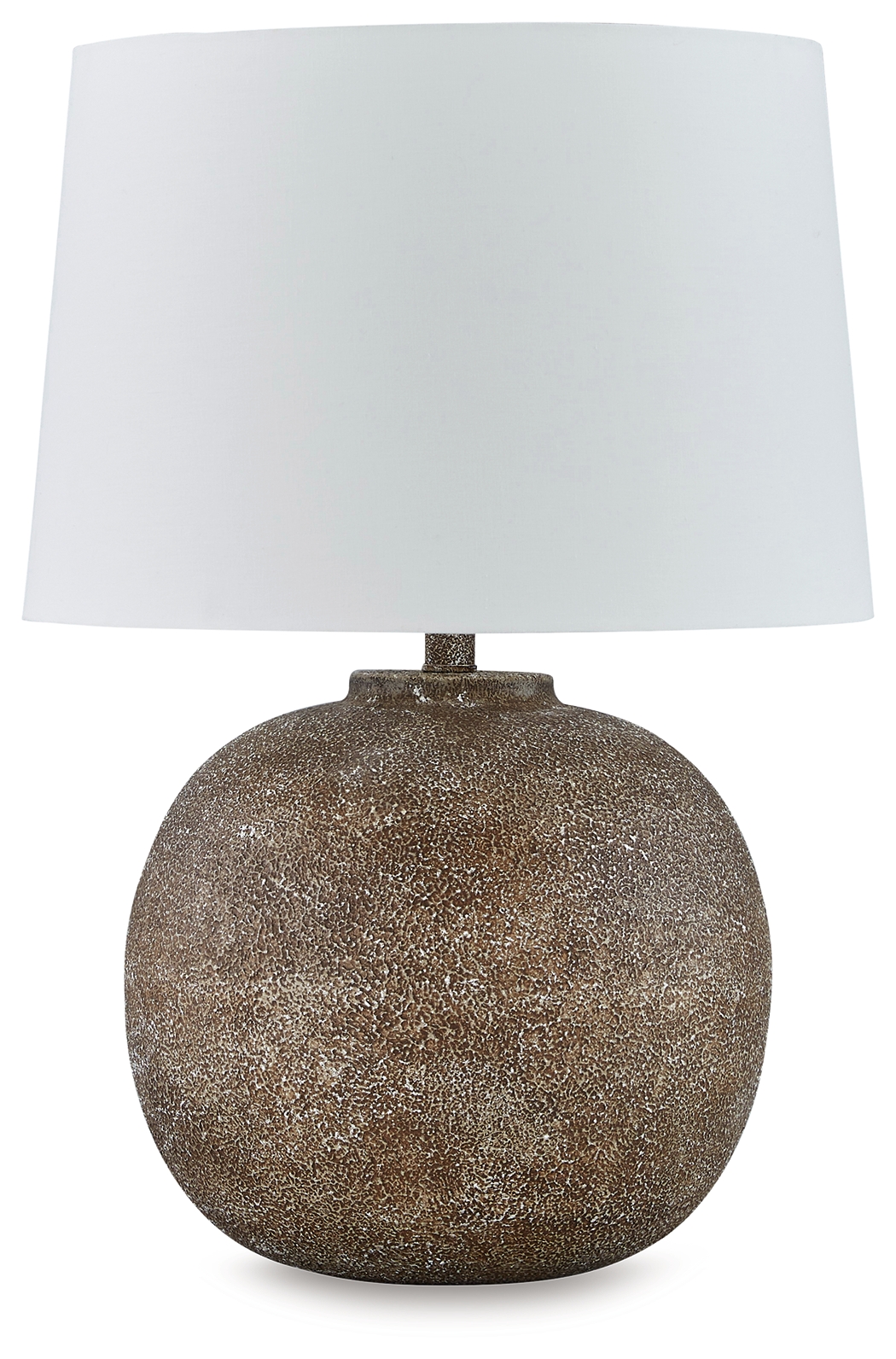 Neavesboro - Metal Table Lamp - Antique Brown / White