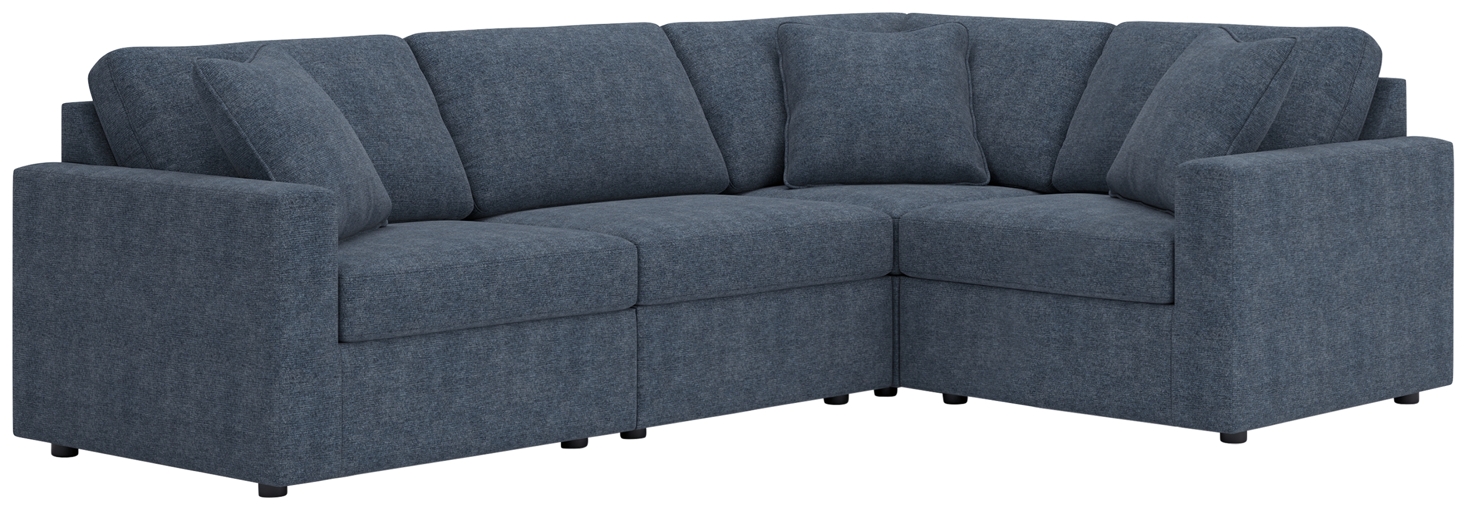 Modmax - 4-Piece Sectional With LAF / RAF Corner Chairs And Wedge - Ink