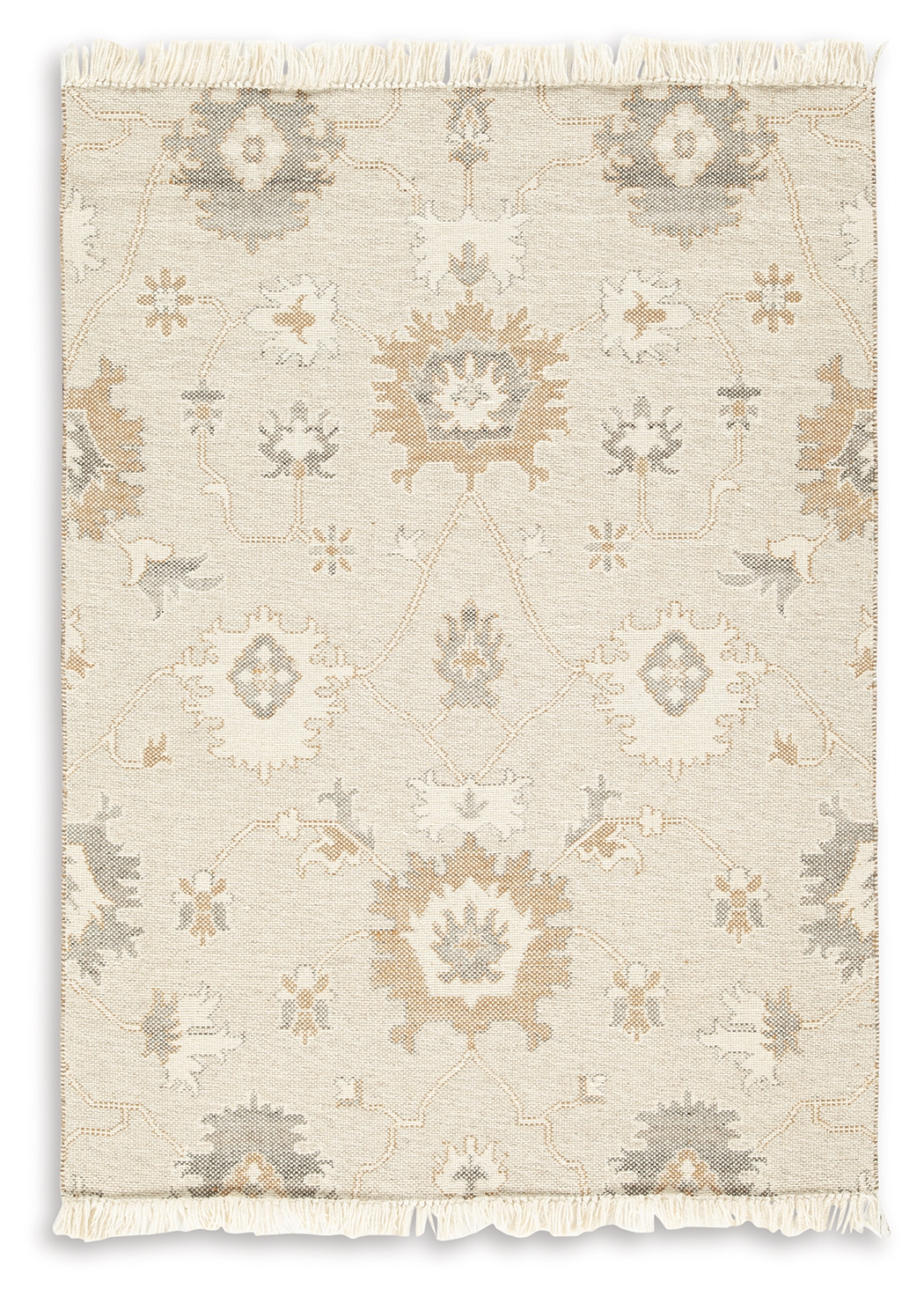 Calkin - 5' x 7' Rug - Linen / Gray / Caramel