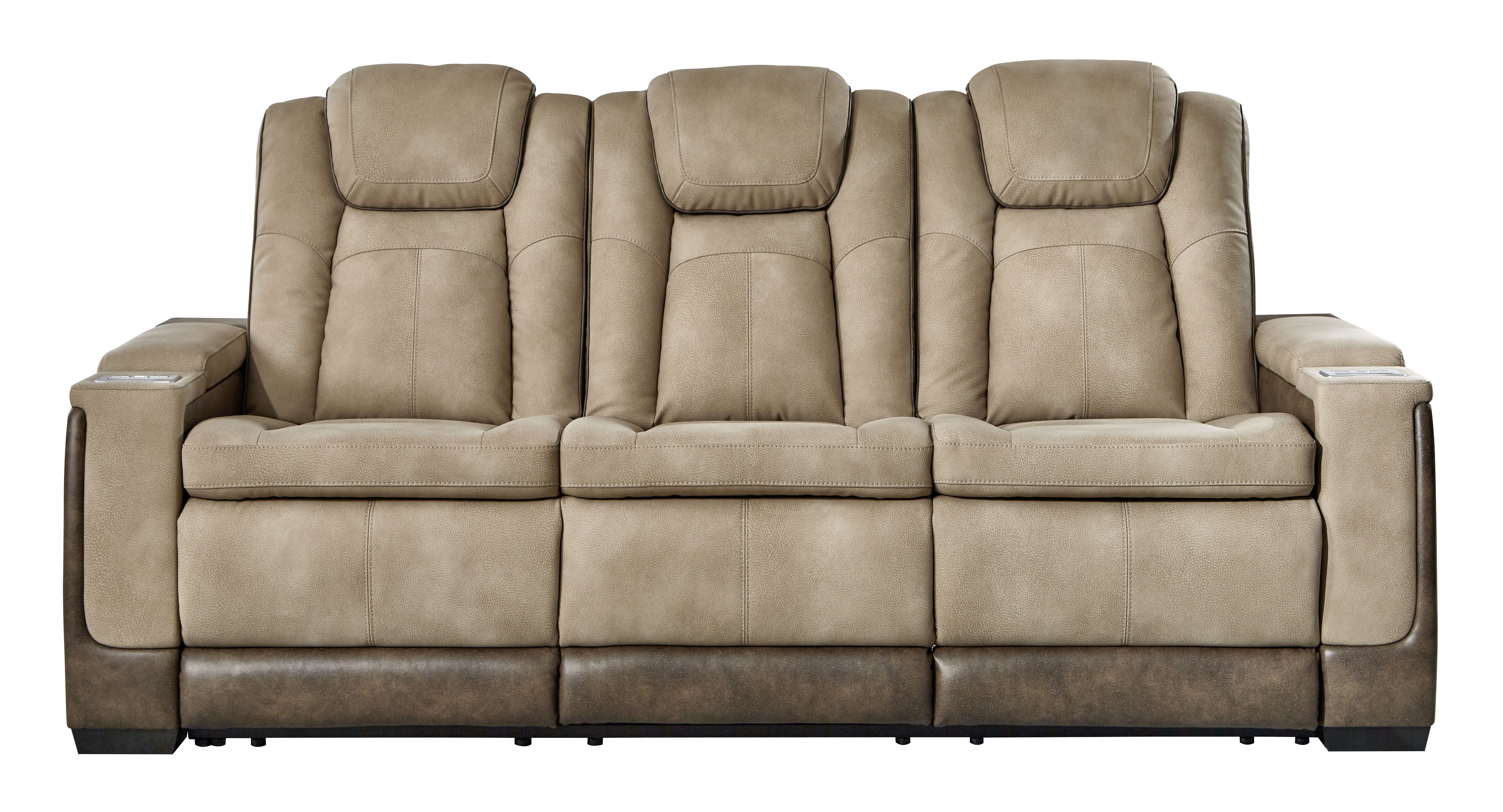 Next-Gen Durapella - Power Reclining Sofa/Adj Headrest - Sand