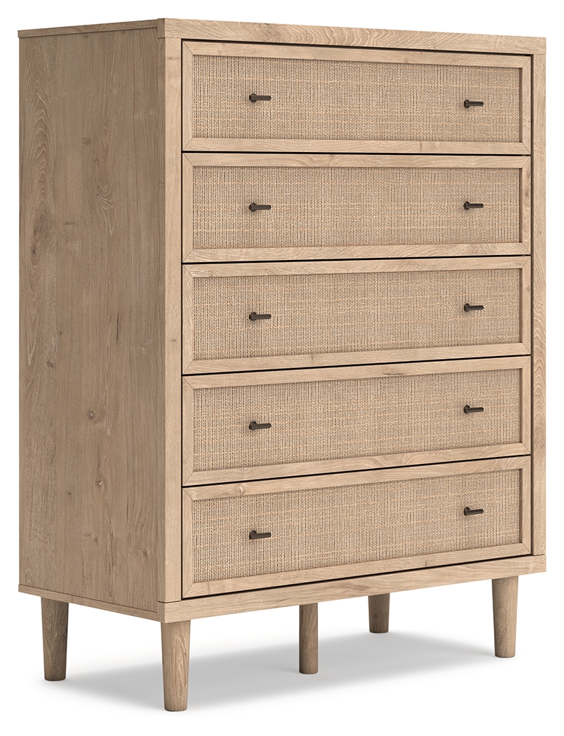 Cielden - Five Drawer Wide Chest - Two-Tone