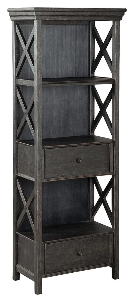Tyler Creek - Display Cabinet - Black / Gray