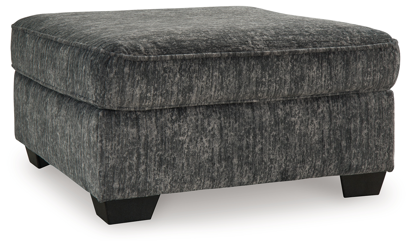 Lonoke - Oversized Accent Ottoman - Gunmetal