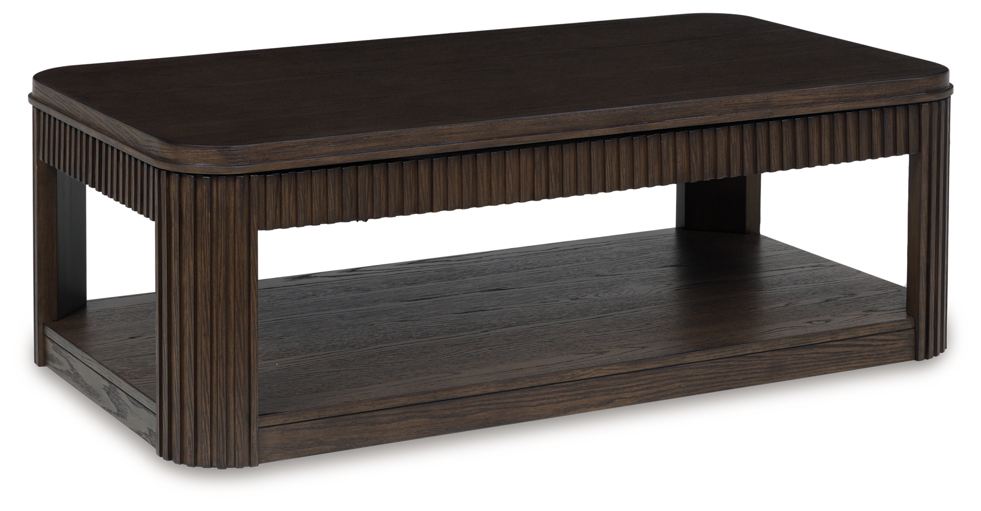 Carlibrie - Lift Top Cocktail Table - Warm Brown