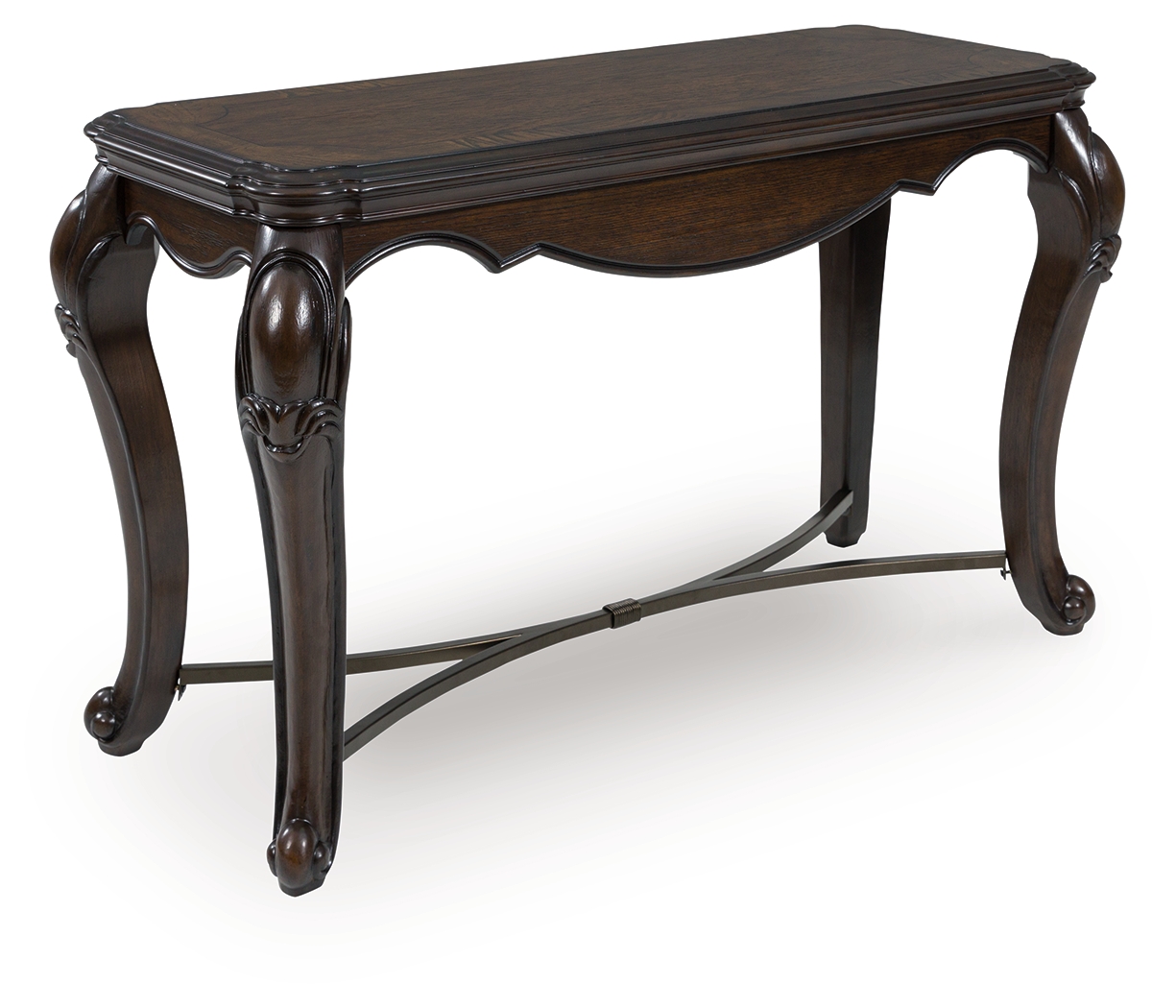 Maylee - Sofa Table With Cabriole Legs - Dark Brown