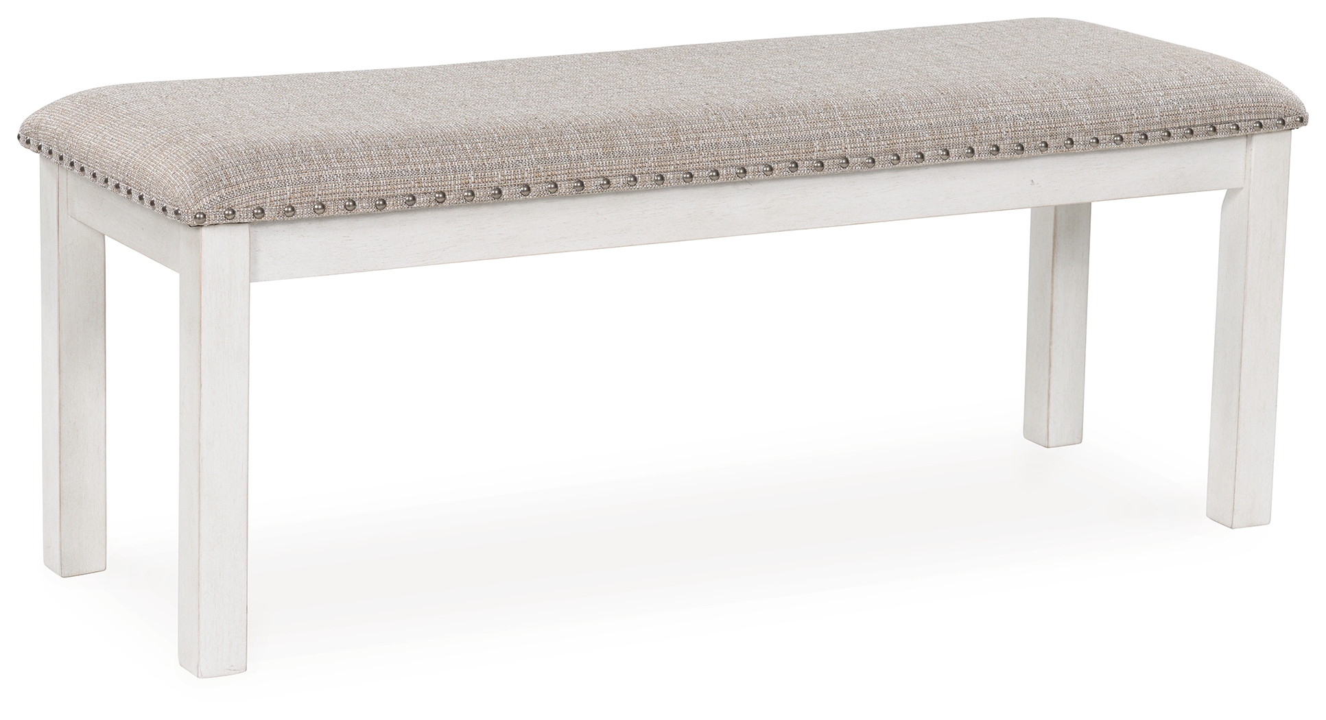 Robbinsdale - Large Upholstered Dining Room Bench - Antique White