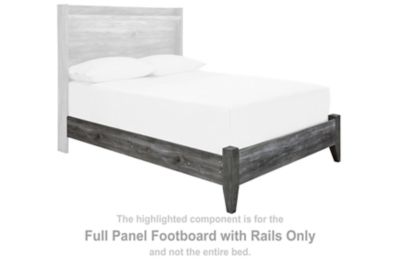 Baystorm - Full Panel Footboard w/Rails - Gray