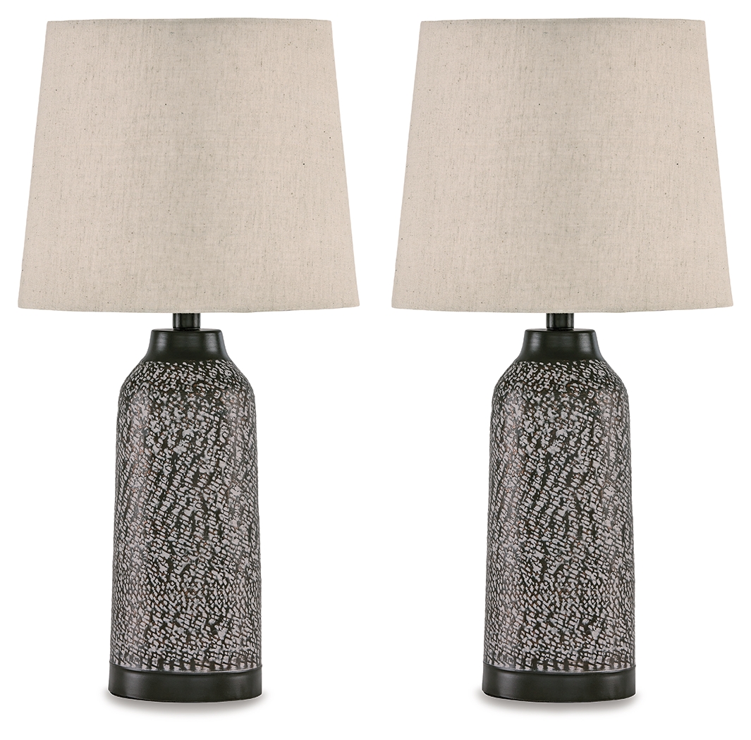 Lanson - Metal Table Lamp (Set of 2) - Antique Bronze Finish