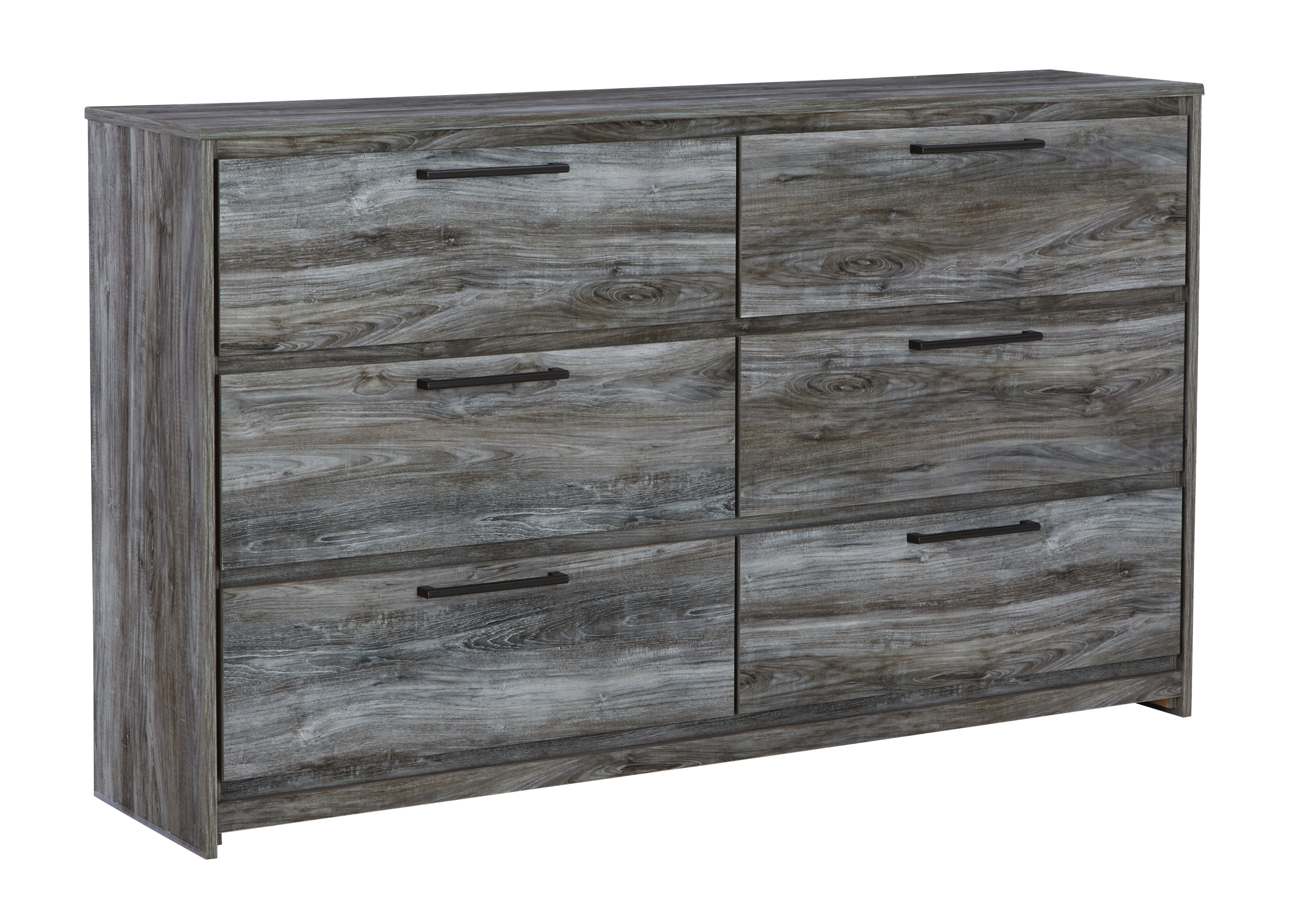 Baystorm - Six Smooth Drawer Dresser - Gray
