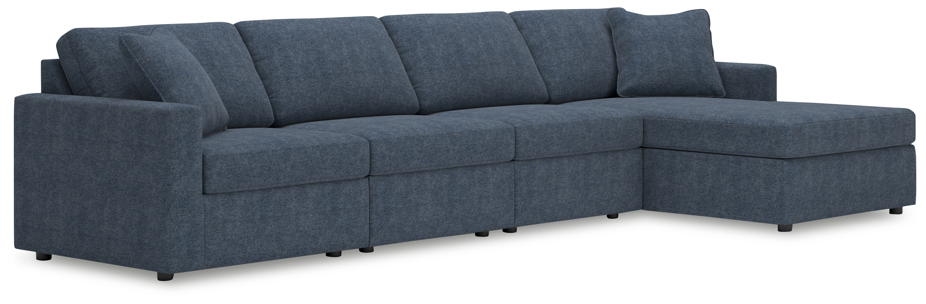 Modmax - 4-Piece Sectional With Raf Corner Chaise - Ink