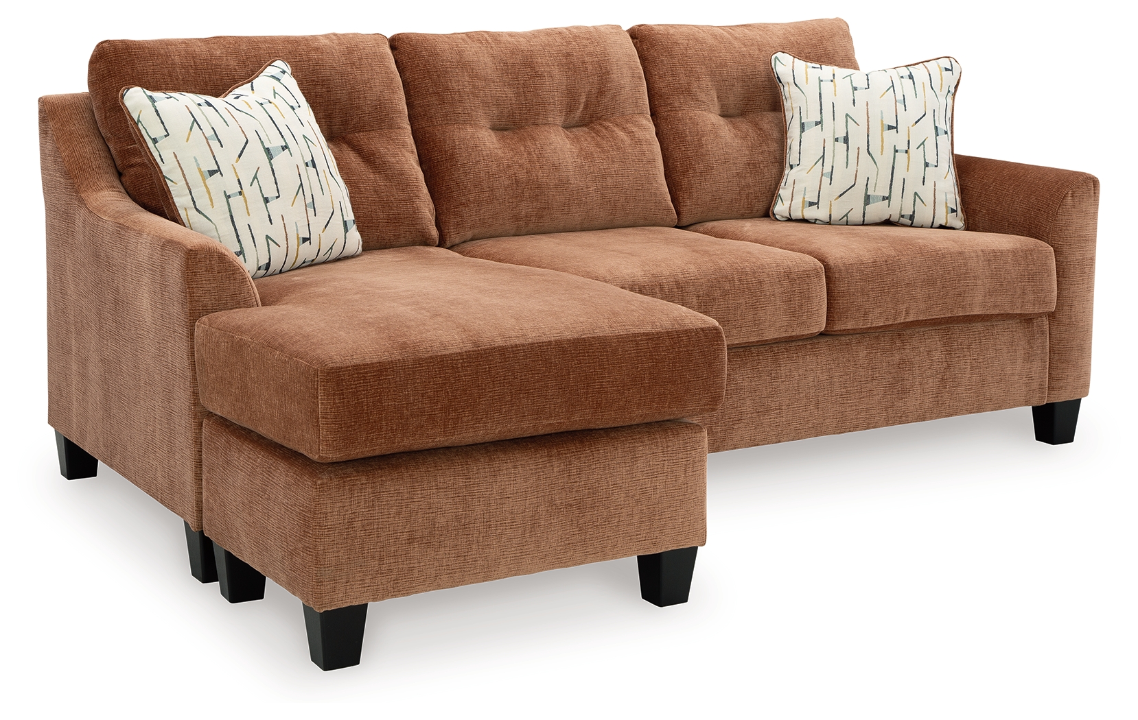 Amity Bay - Sofa Chaise Queen Sleeper - Clay