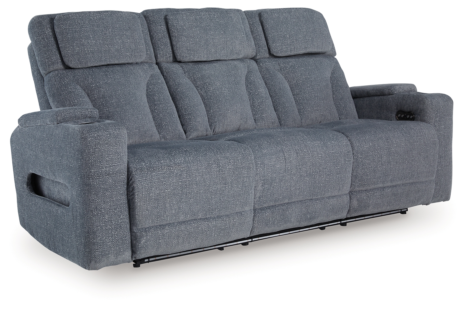 Studio Cave - Power Reclining Sofa - Steel