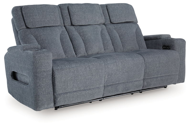 Studio Cave - Power Reclining Sofa - Steel