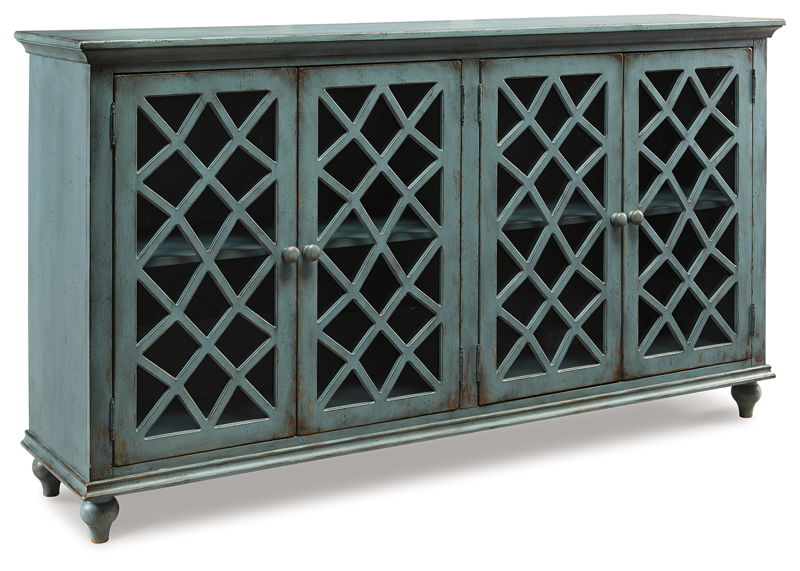 Mirimyn - Accent Cabinet - Vintage Finish - Antique Teal