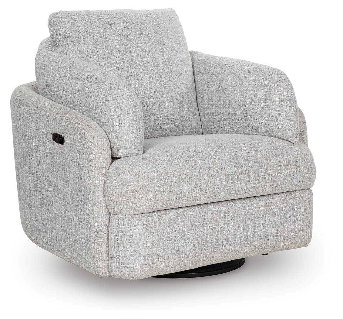 Alainmont Next-Gen Nuvella - Swivel Power Recliner - Stone
